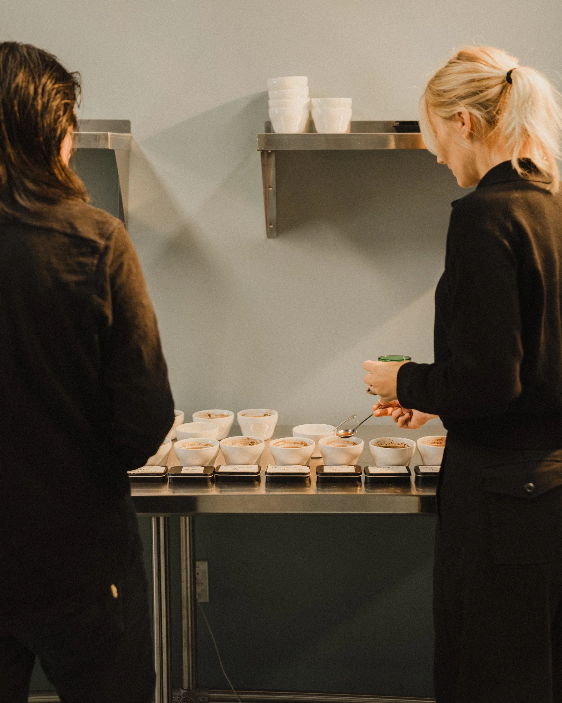 Regulars at the counter